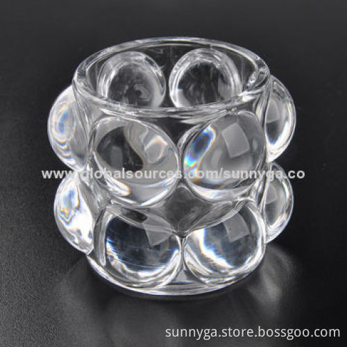 Glass Candle Holder, 65mm top diameter